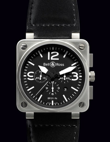 Bell & Ross BR 01-94 Steel BR0194-BL-ST Replica Watch Bell & Ross BR 01-94 Steel BR0194-BL-ST Replica Watch